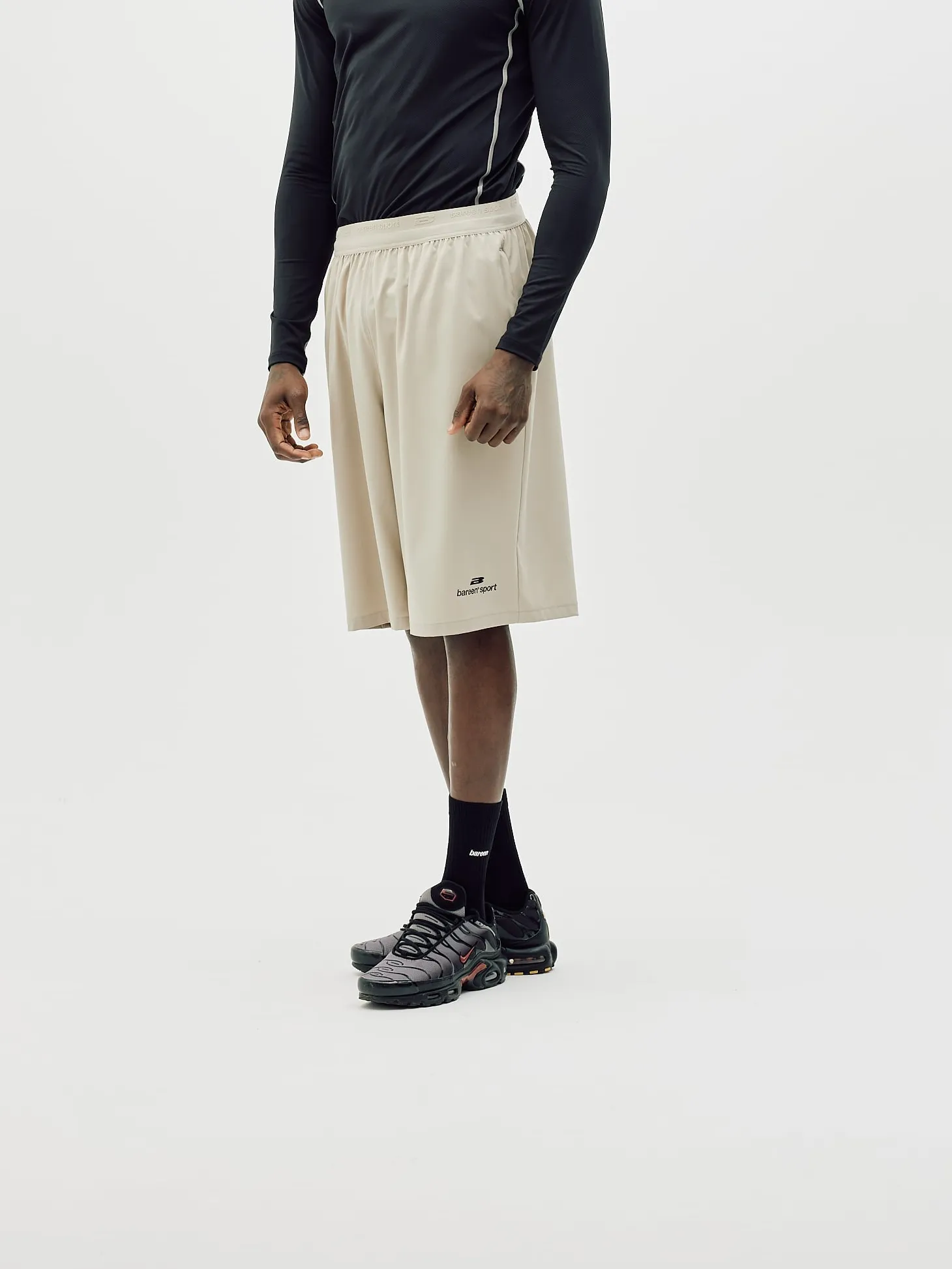 Active Long Shorts, Men - Clay