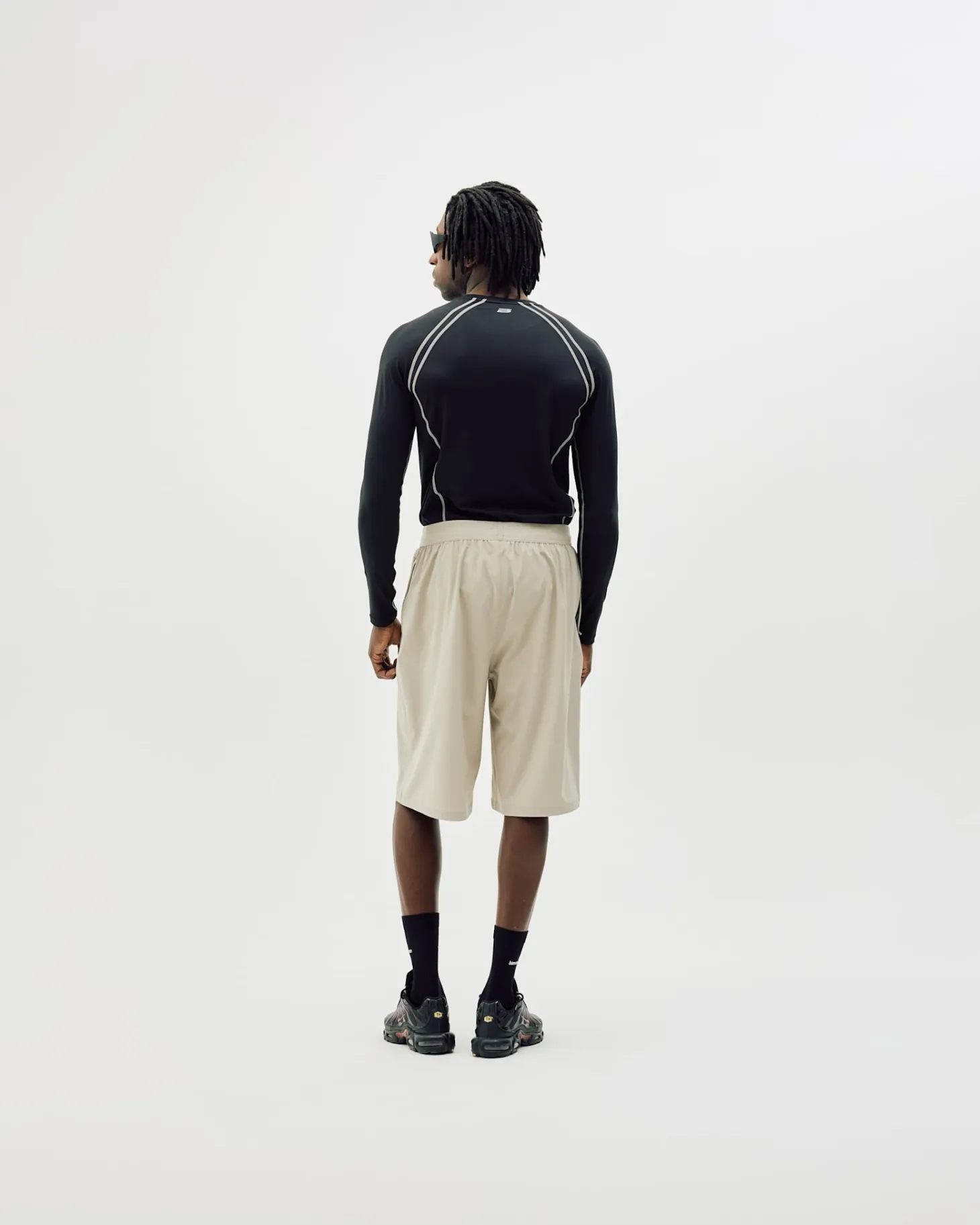Active Long Shorts, Men - Clay