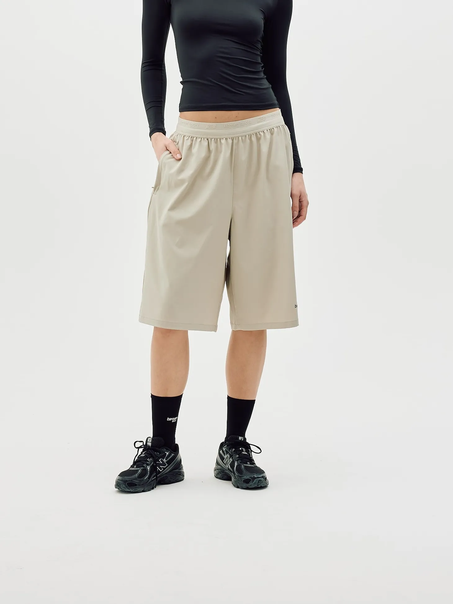 Active Long Shorts, Women - Clay