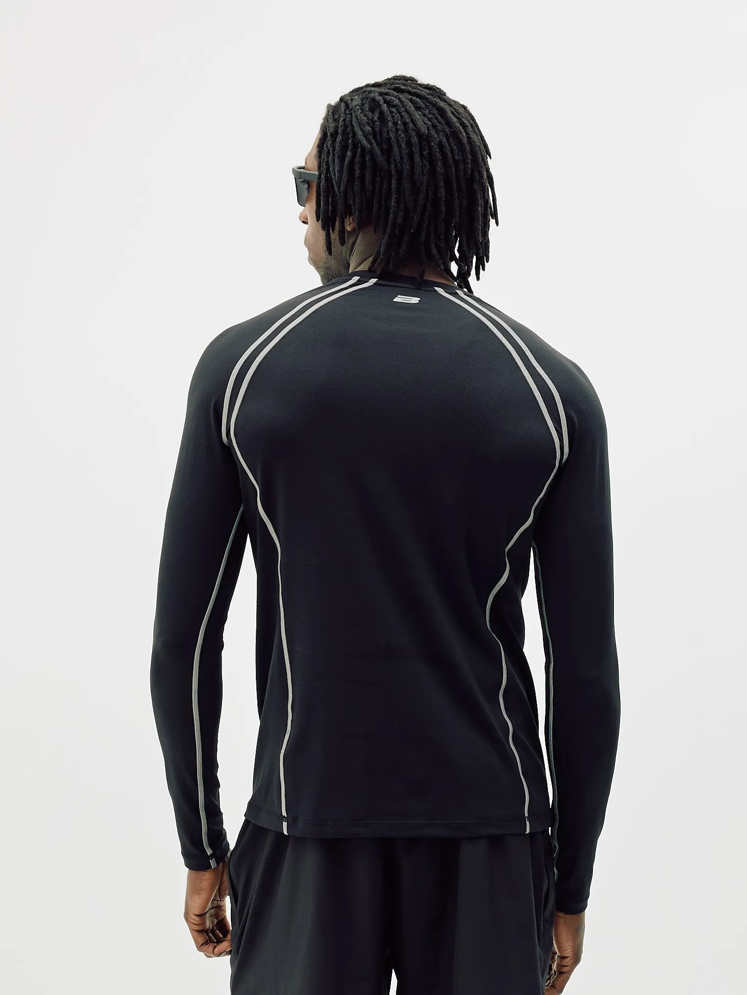 Active Long Sleeve, Men - Black