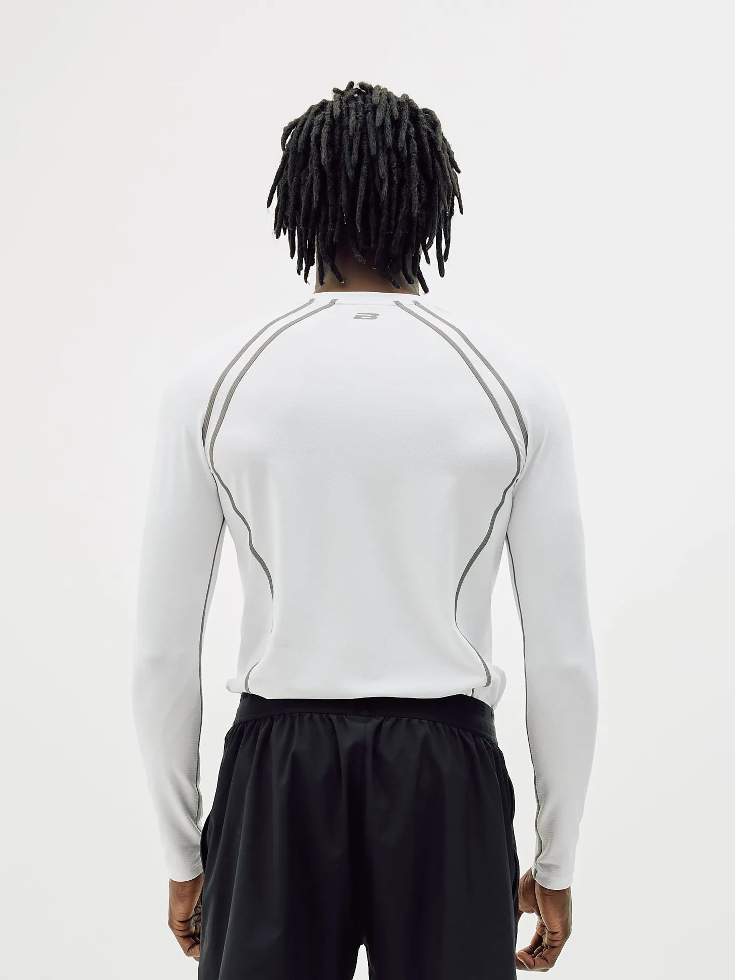 Active Long Sleeve, Men - White
