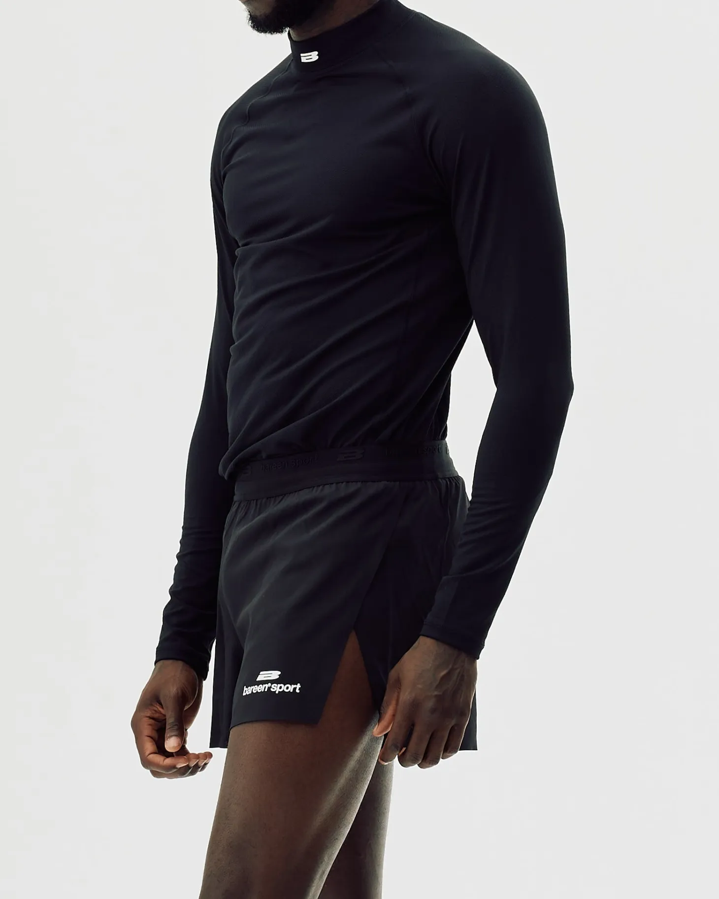 Active Split Shorts, Men - Black Onyx