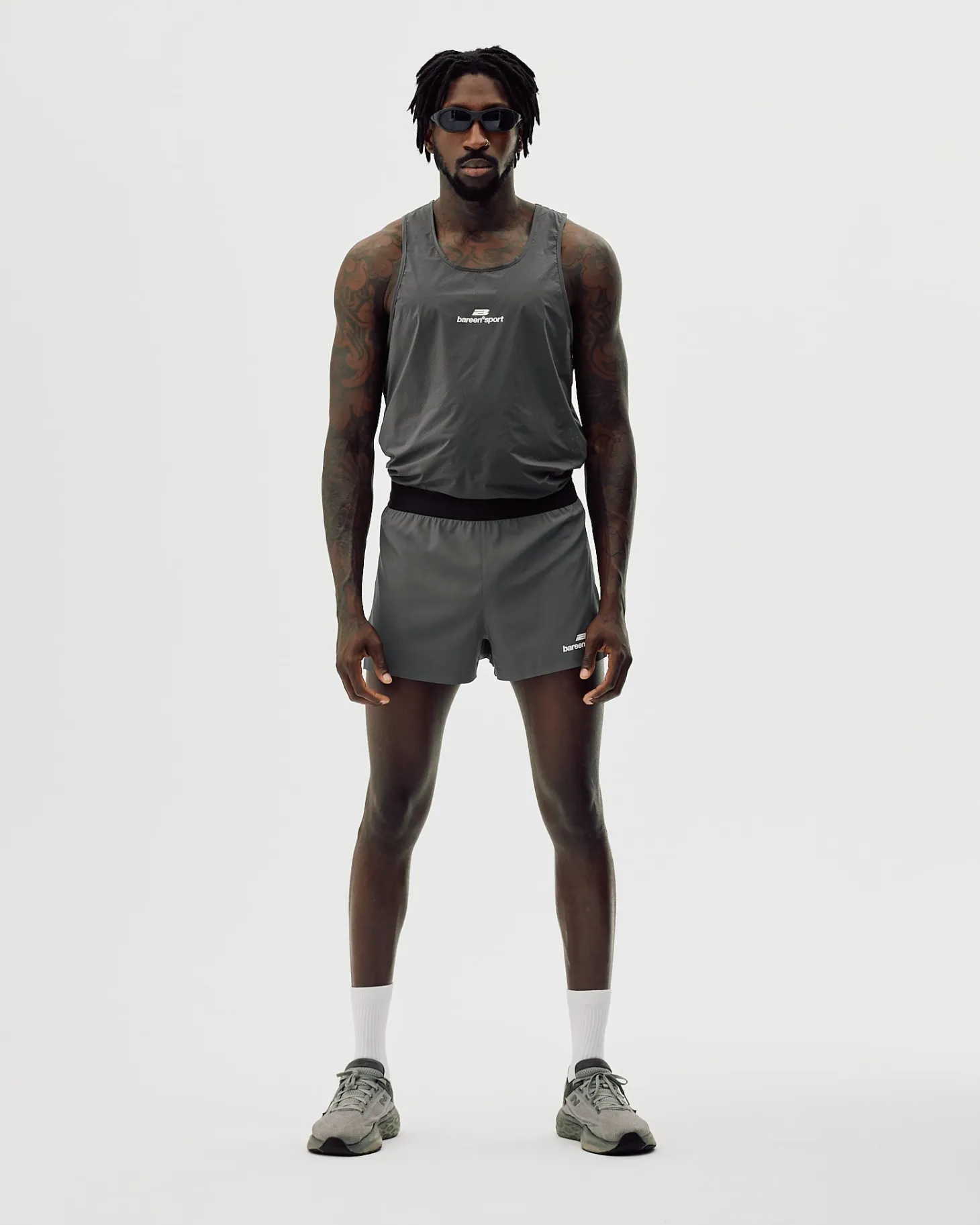 Active Split Shorts, Men - Iron Gate