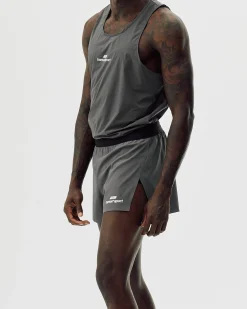 Active Split Shorts, Men - Iron Gate