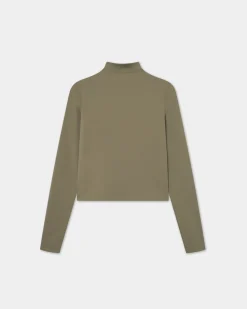 Bella Long Sleeve Full Zip, Women - Stone Gray