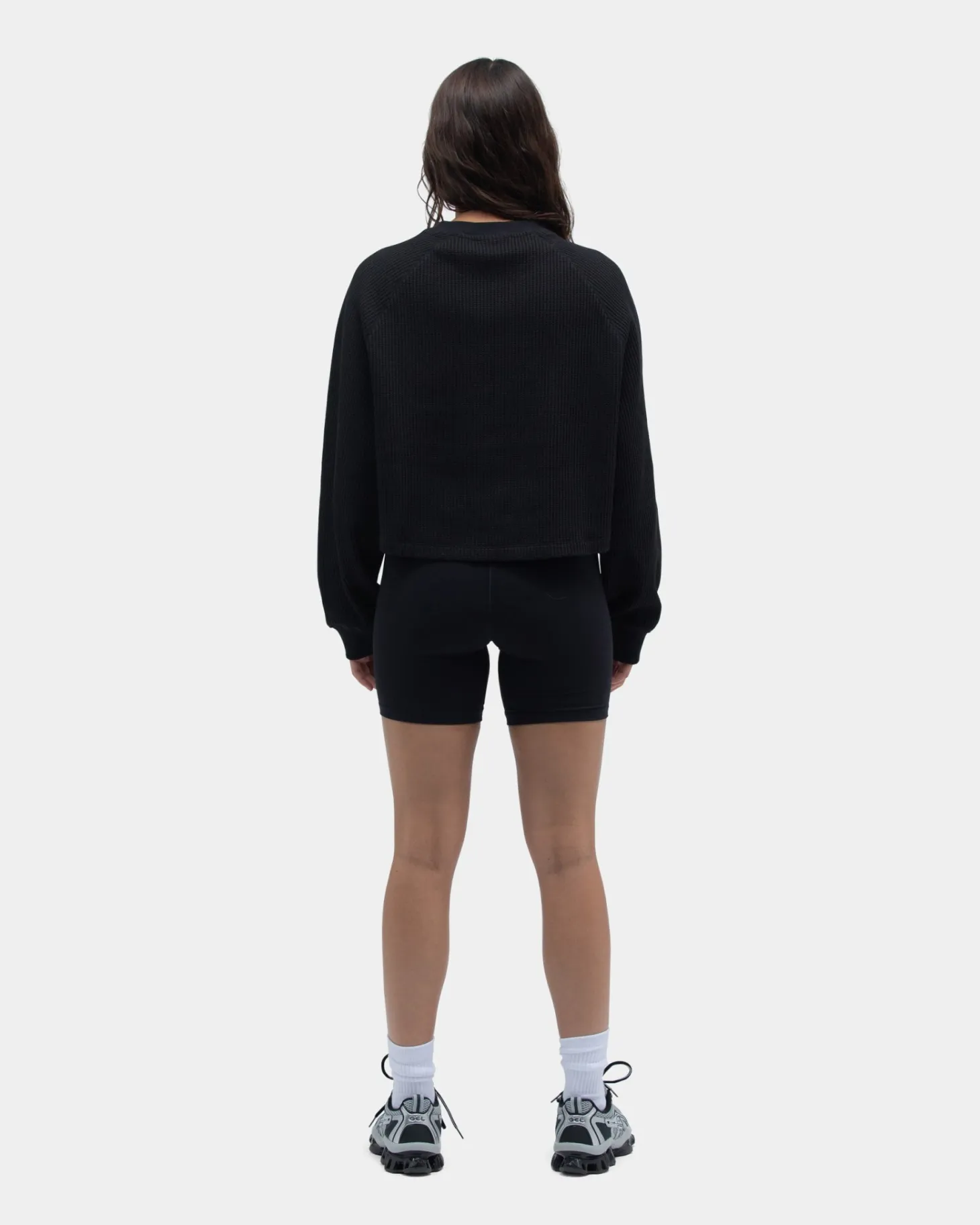 Blaze Waffle Long Sleeve, Women - Black Onyx