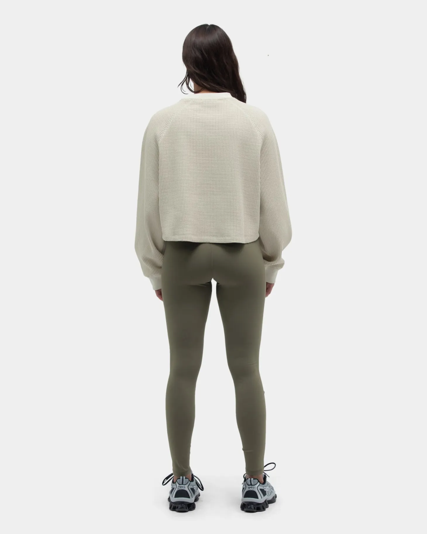Blaze Waffle Long Sleeve, Women - Agate Gray