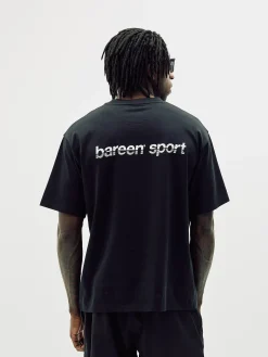 Box Fit Athletic Logo Tee, Men - Black