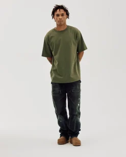 Box Fit Heavy, Men - Olive Green