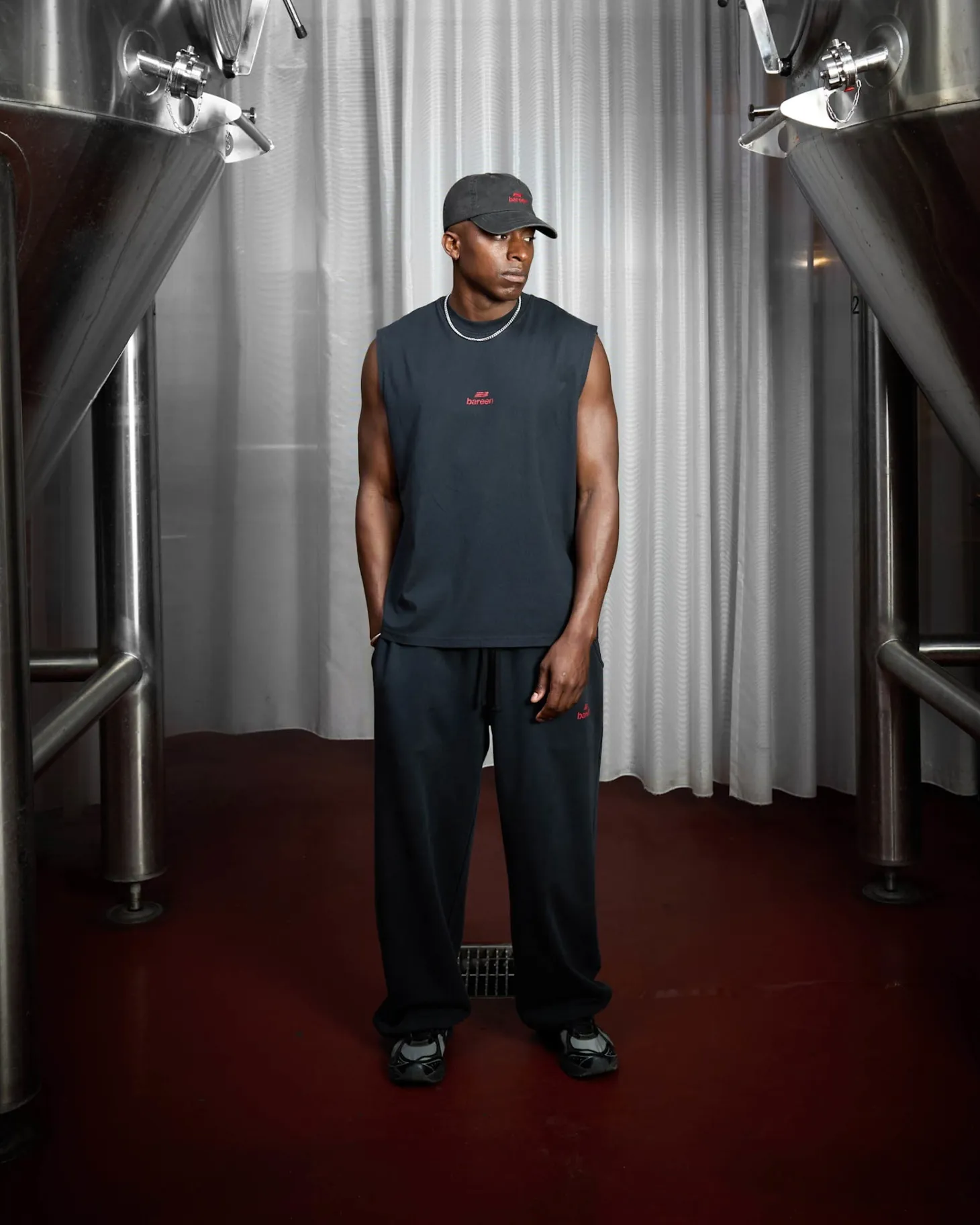Box Fit Muscle Tank - Vintage Drop 2.0 - Black