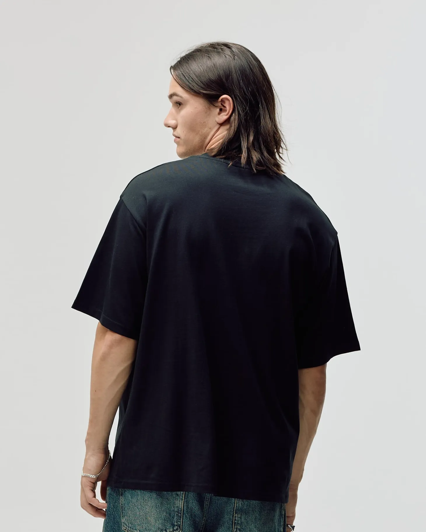 Box Fit T-shirt, Men - Field - Black