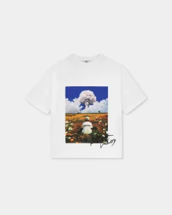 Box Fit T-shirt, Men - Field - White