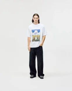 Box Fit T-shirt, Men - Field - White