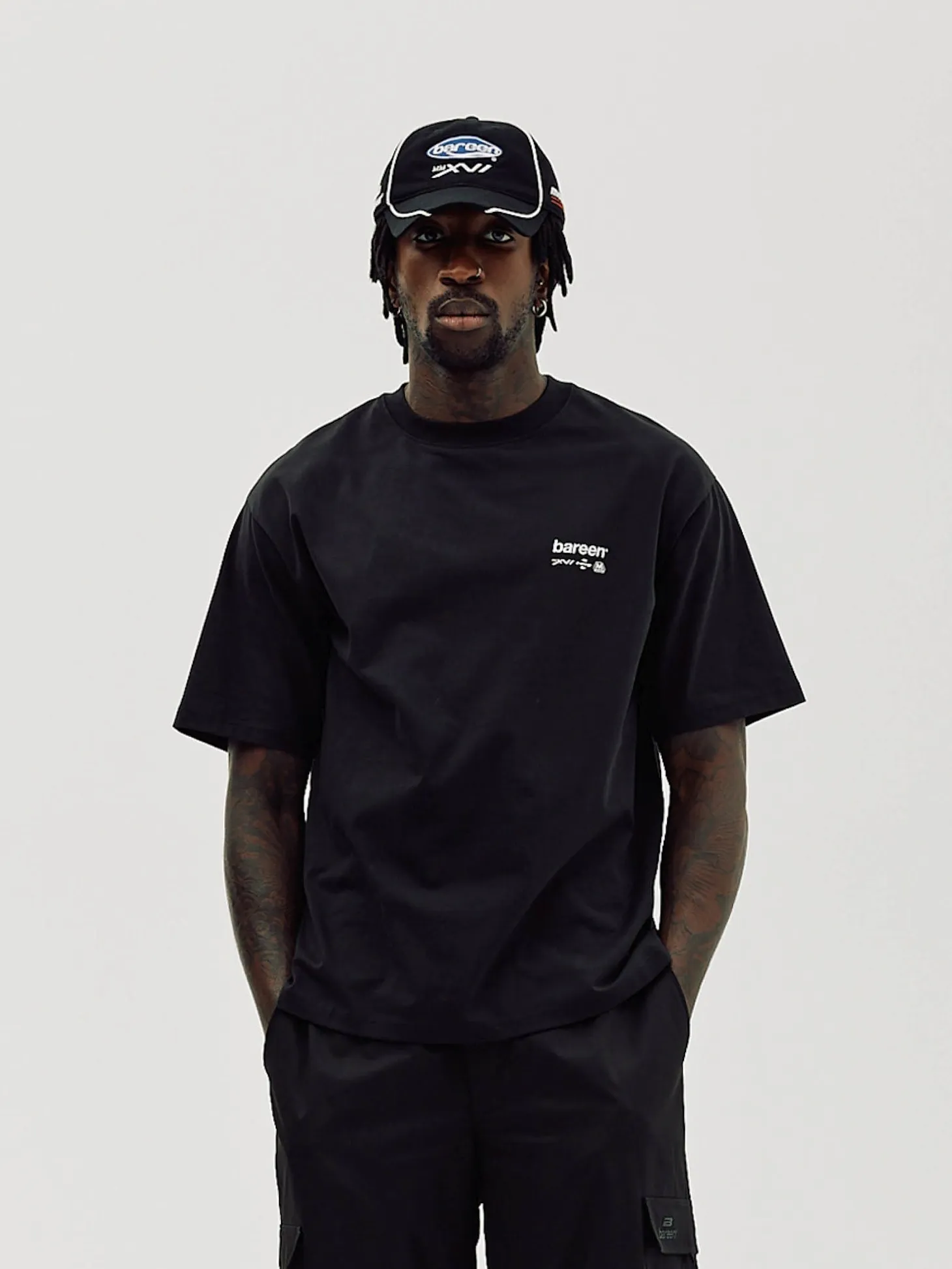 Box Fit T-shirt, Men - Horsepower - Black