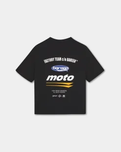 Box Fit T-shirt, Men - Moto - Black