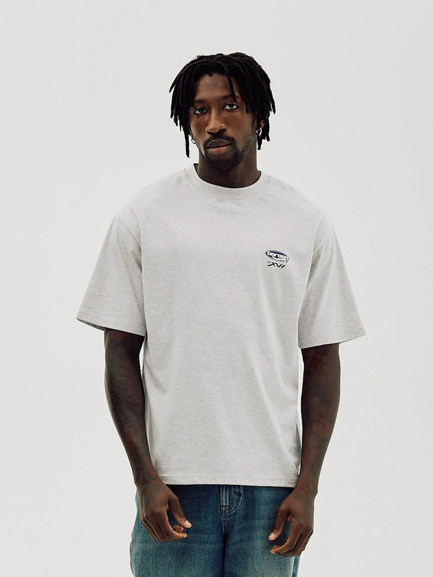 Box Fit T-shirt, Men - Moto - Cloudy Grey