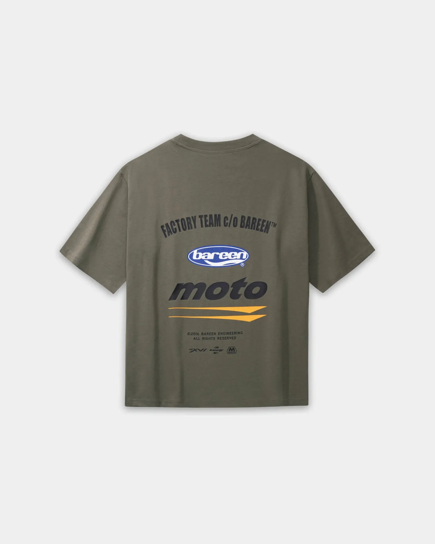 Box Fit T-shirt, Men - Moto - Stone Grey