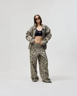 Camo Canvas Pants, Women - Forest Camo