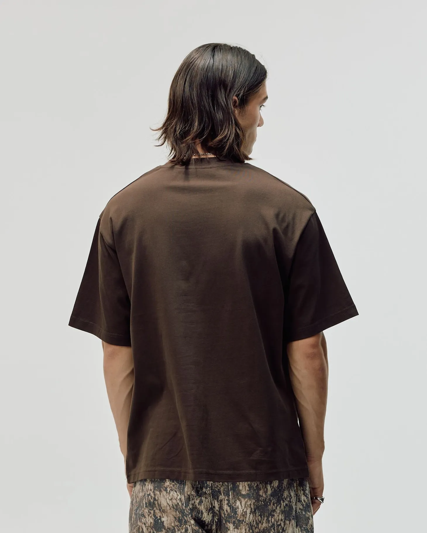 Camo Logo Box Fit, Men - Brown