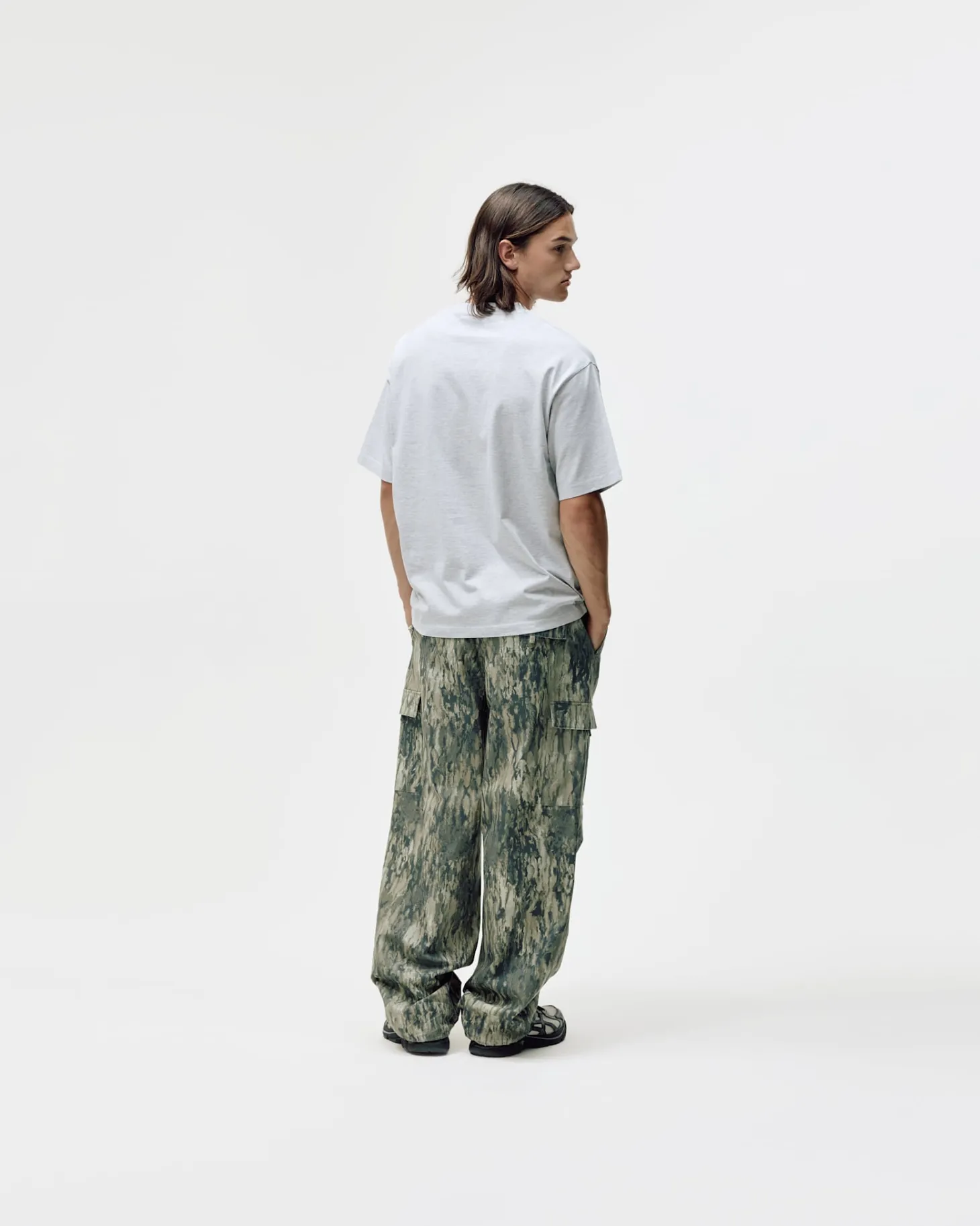 Camo Logo Box Fit, Men - Cloudy Grey