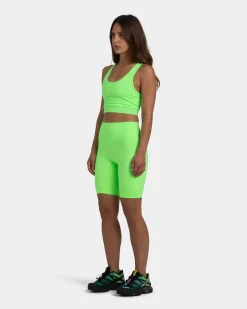 Classic Bike Shorts, Women - Neon Green