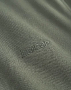 Classic Crewneck, Men - Embroidered Logo - Olive Green