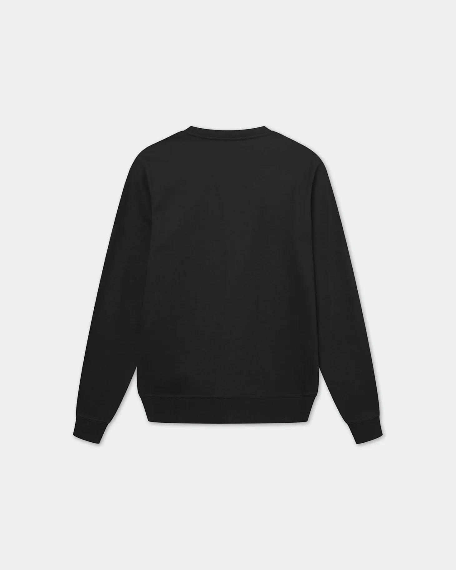 Classic Crewneck, Men - Embroidered Logo - Black