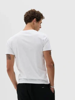 Classic Fit, Men - Embroidered Logo - White