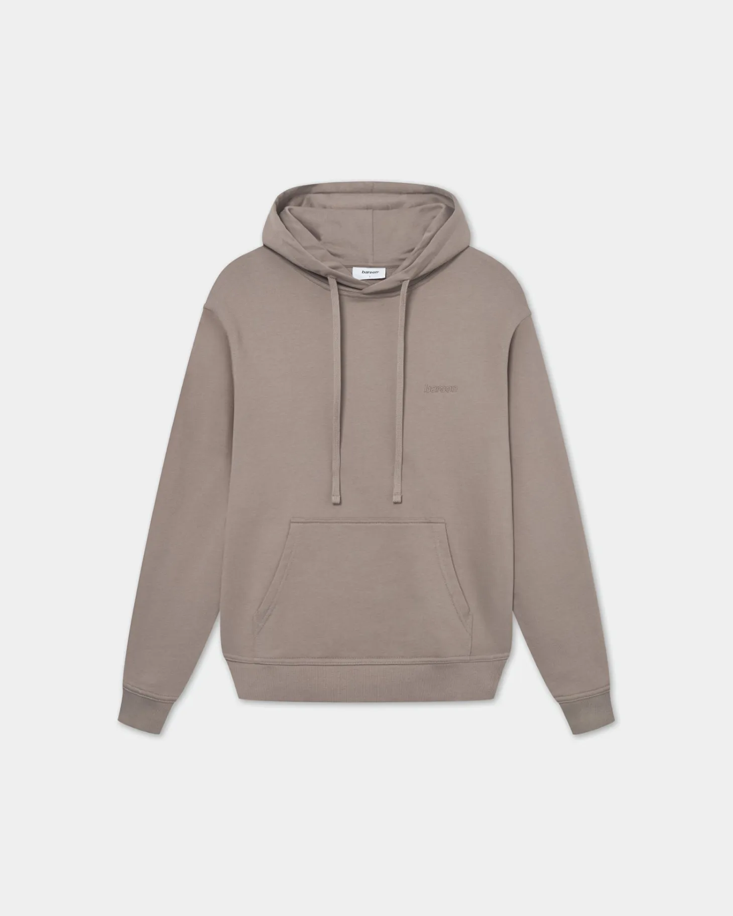 Classic Hoodie, Men - Embroidered Logo - Mocha