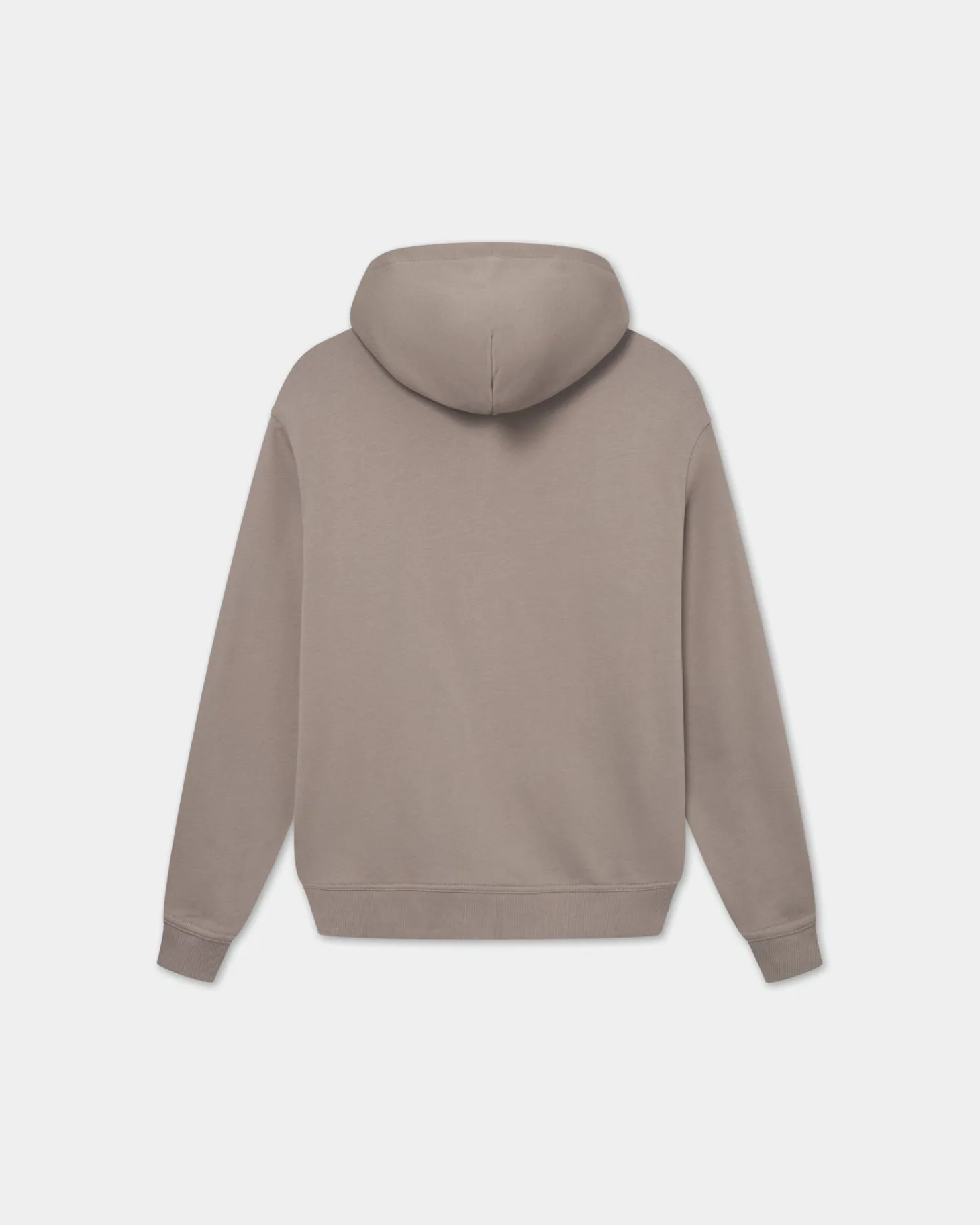 Classic Hoodie, Men - Embroidered Logo - Mocha