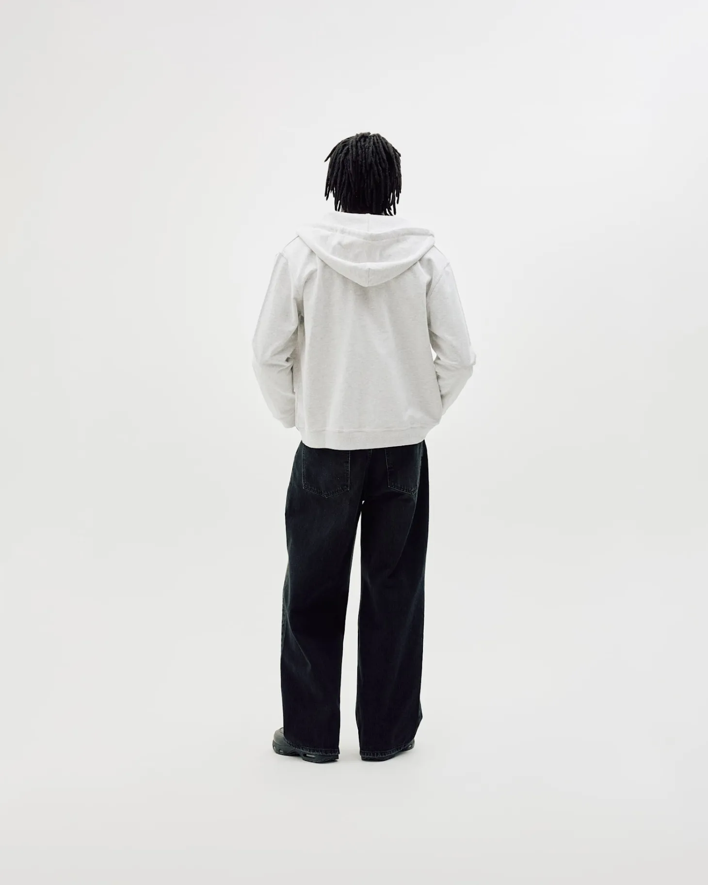 Classic Logo Zip Hoodie, Men - Cloudy Grey