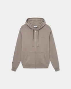 Classic Logo Zip Hoodie, Men - Mocha