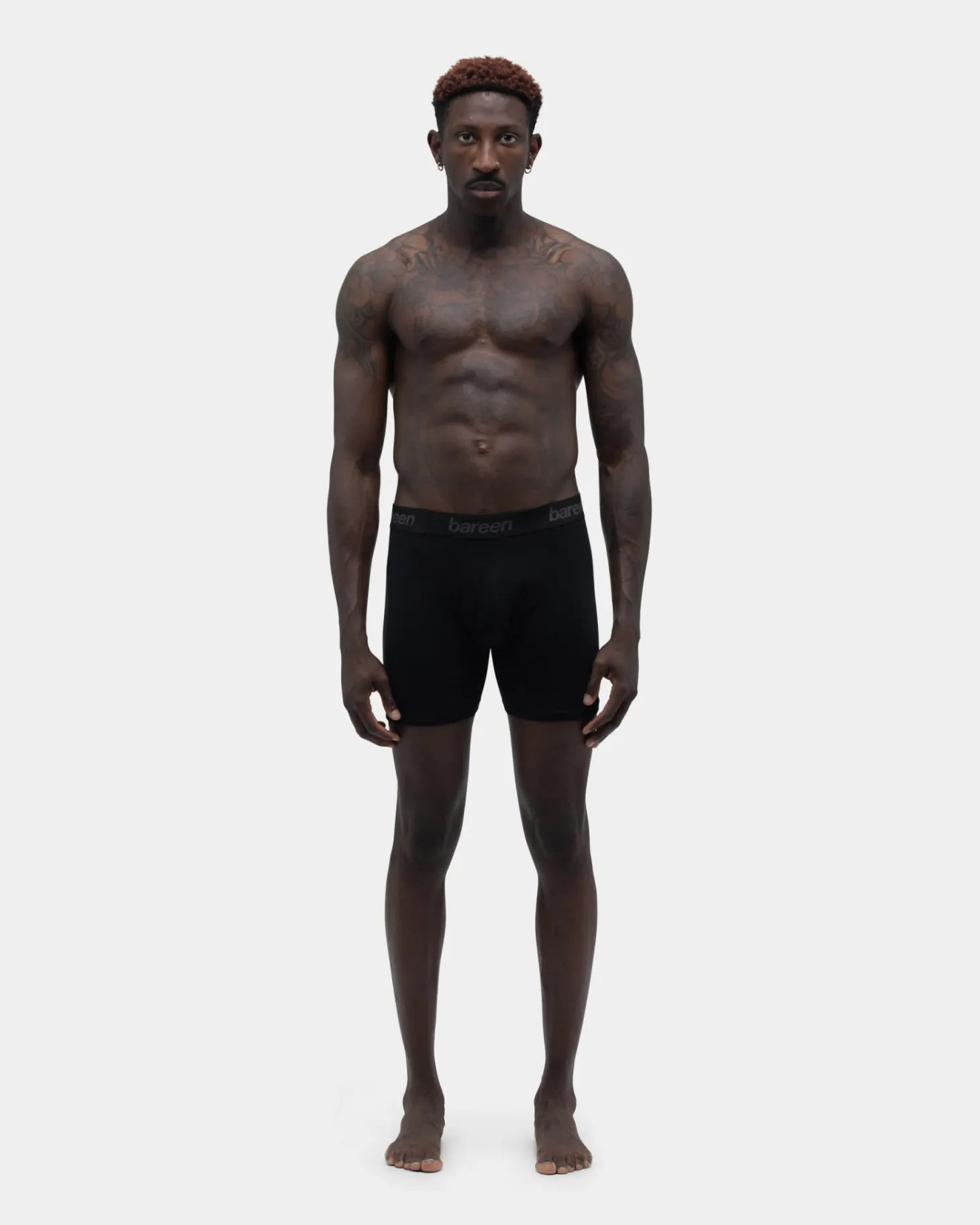 Cotton Boxers 3-pack, Men - Black
