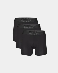Cotton Boxers 3-pack, Men - Black