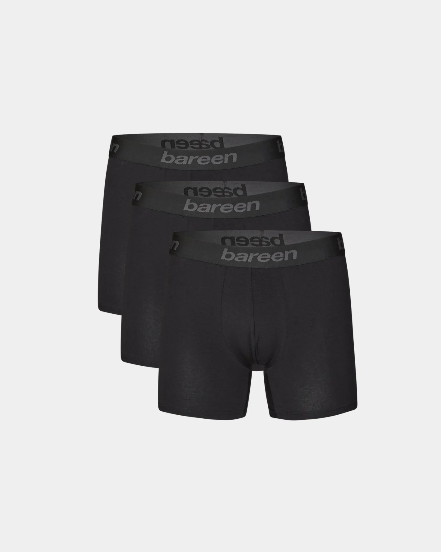 Cotton Boxers 3-pack, Men - Black