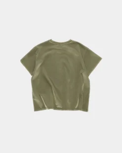 Cropped Women's Tee - Vintage Capsule - Stone Green