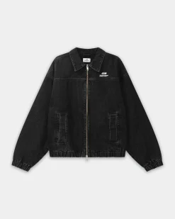 Denim Workwear Jacket, Men - Black Wash
