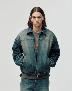 Denim Workwear Jacket, Men - Dark Blue Wash
