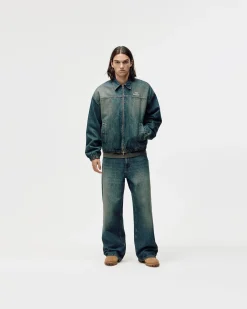 Denim Workwear Jacket, Men - Dark Blue Wash