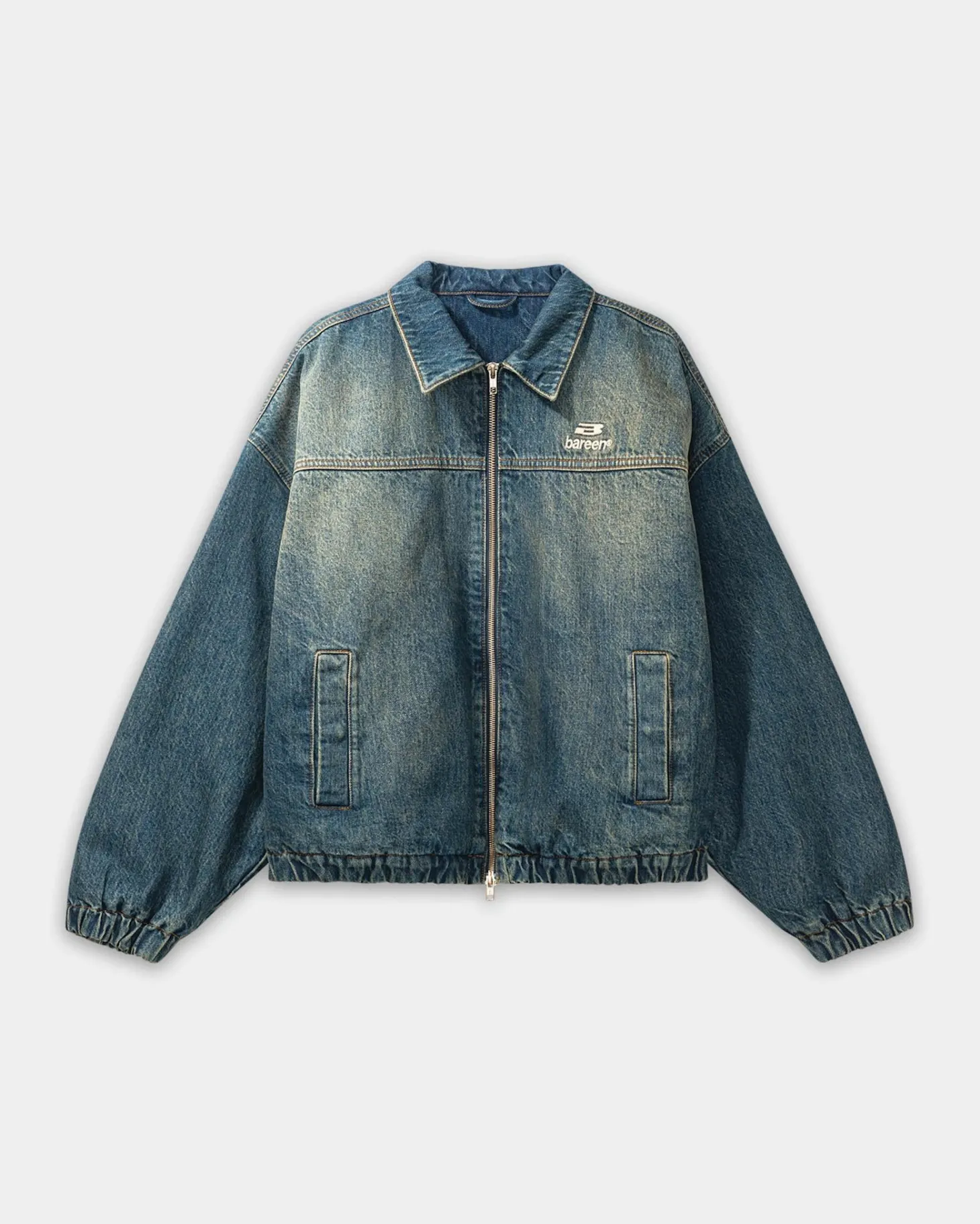 Denim Workwear Jacket, Women - Dark Blue Wash