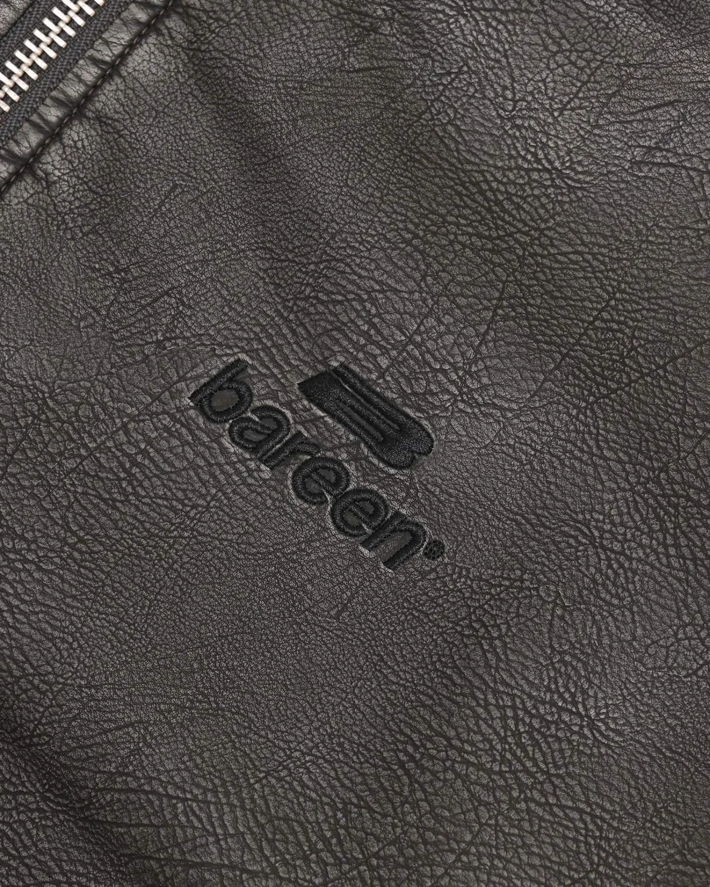 Faux Leather Bomber Jacket, Women - Vintage Black
