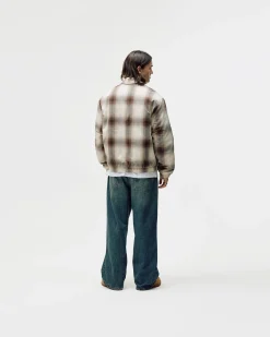 Flannel Jacket, Men - Brown Check