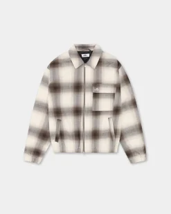 Flannel Jacket, Women - Brown Check