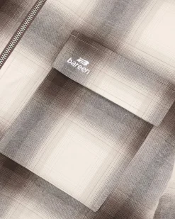 Flannel Jacket, Women - Brown Check