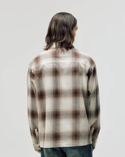 Flannel Shirt, Men - Brown Check