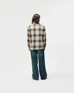 Flannel Shirt, Men - Brown Check
