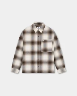 Flannel Shirt, Women - Brown Check