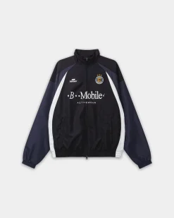 Football Track Jacket, Men - Black