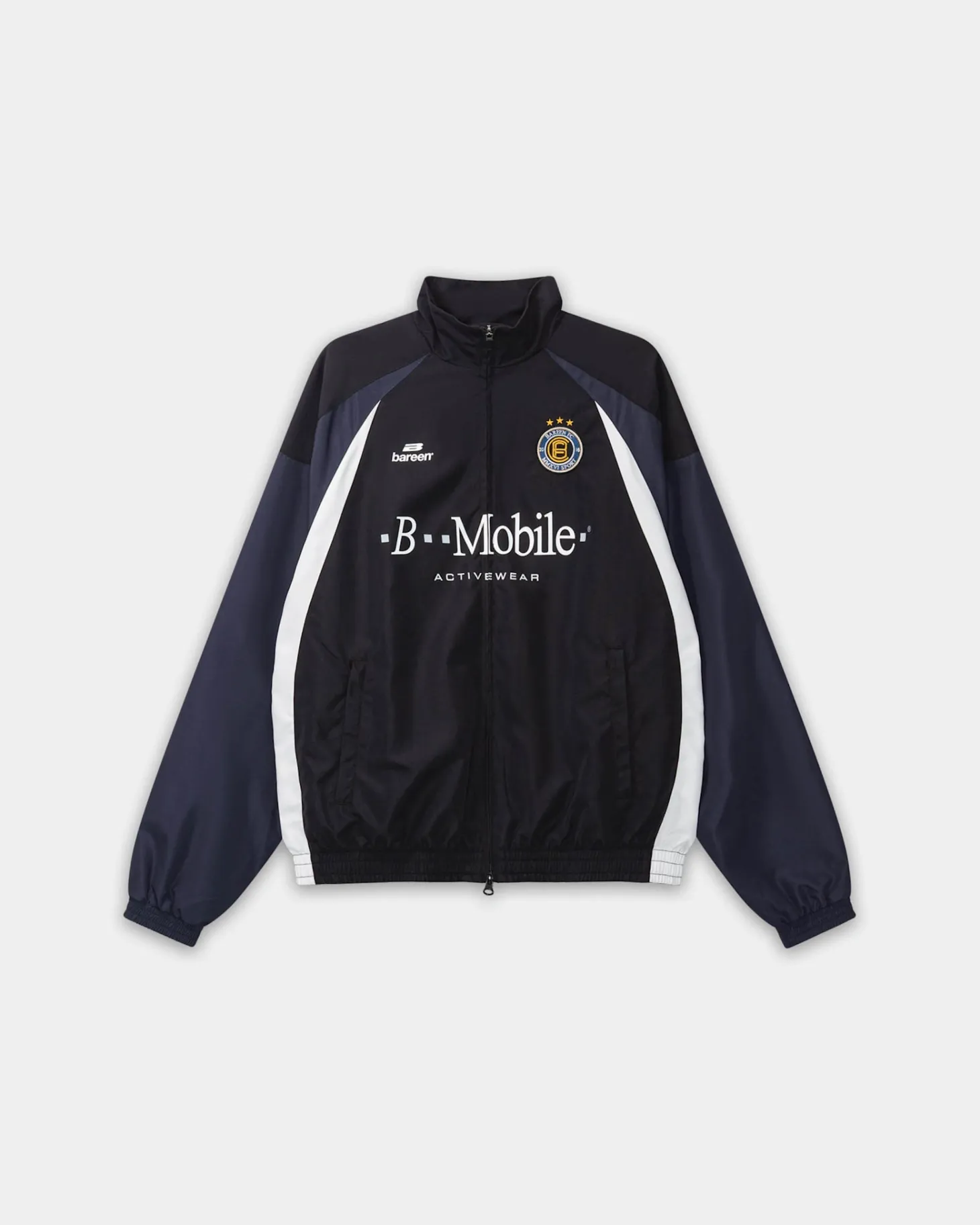 Football Track Jacket, Men - Black