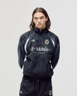 Football Track Jacket, Men - Black